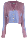 Diesel Two-tone M-illy Cardigan With 4-buttons In Multi