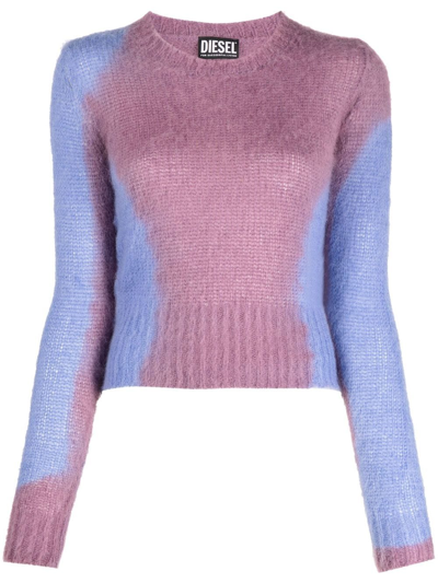 Diesel M-ilady Two-toned Jumper In Multicolor