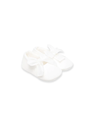 Il Gufo Babies' Bow-detail Ballerina Shoes In White