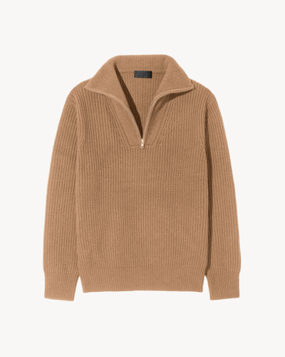 Nili Lotan Heston Sweater In Tan