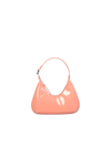 By Far Amber Light Pink Handbag In Patent Leather With Adjustable Handle And Zip Closure Woman In Pink