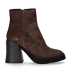 Strategia Hombre Brown Heeled Ankle Boot In Brown