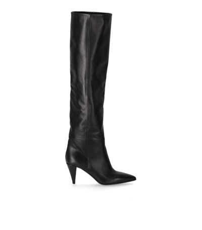 Strategia Scout Black Heeled High Boot