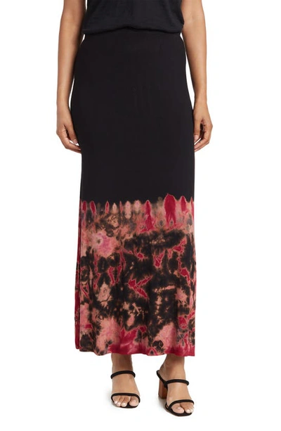 Go Couture Side Slit Maxi Skirt In Black