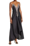 Ranee's Embellished Halter Maxi Dress In Black