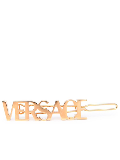 Versace " Goldtone Hair Clip"