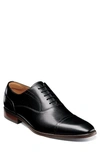 Florsheim Alanzo Leather Cap Toe Derby In Black