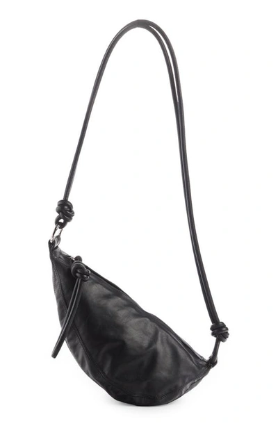 DRIES VAN NOTEN KNOTTED HANDLE LEATHER BELT BAG 
