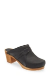 Sanita Manuella Leather Clog In 002 Black