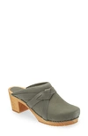 Sanita Manuella Leather Clog In 043 Khaki