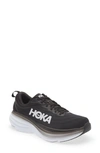 Hoka Bondi 8 Running Shoe In Black / White