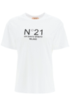N°21 Logo Print T-shirt In White