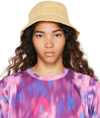 Isabel Marant Loiena Logo Denim Bucket Hat In 10ly Light Yellow