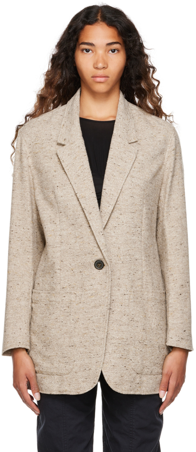 Isabel Marant Étoile Beige Ravena Blazer In 90be Beige