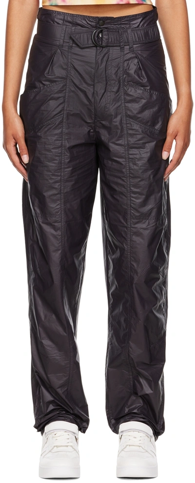 Isabel Marant Étoile Black Eklali Trousers In 02fk Faded Black