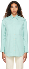 Isabel Marant Blue Orixia Shirt In 30ib Ice Blue