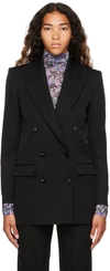 Isabel Marant Black Nevim Double-breasted Blazer In 01bk Black