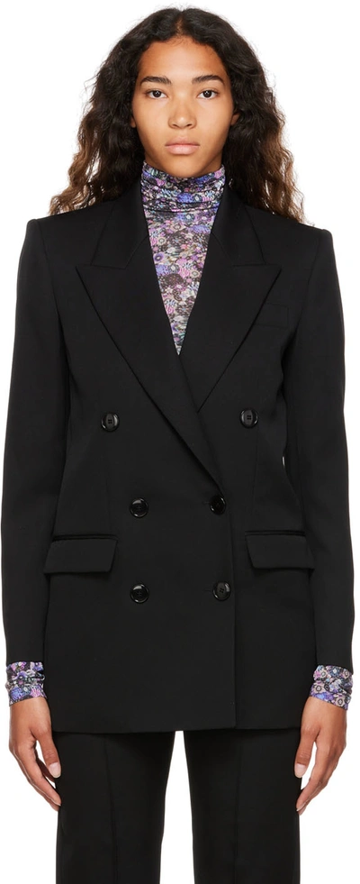 Isabel Marant Black Nevim Double-breasted Blazer In Nero