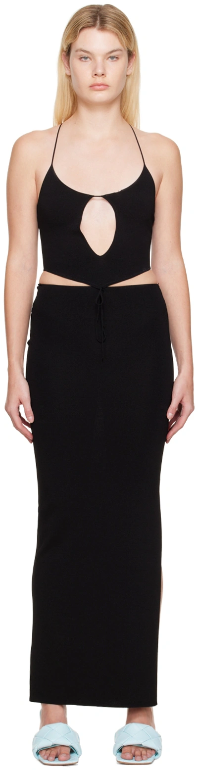 Aya Muse Black Mesquite Midi Dress In Negro