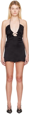 Wynn Hamlyn Black Linda Minidress In Black