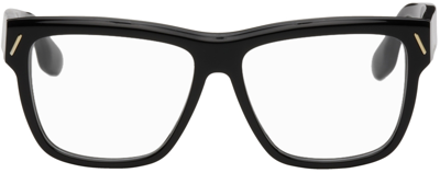 Victoria Beckham Black Square Glasses In 1