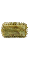 Cult Gaia Eos Clutch Clutch In Green Acrylic In Fatigue