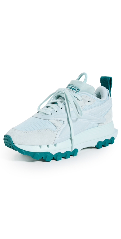 Reebok Women's Cardi B Classic Leather V2 Casual Sneakers From Finish Line In Whisper Blue/whisper Blue/seaport Teal