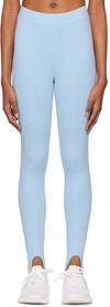 Norba Ssense Exclusive Blue Stirrup Sport Leggings In Blue