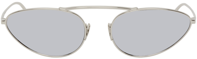 Saint Laurent Silver Sl 538 Sunglasses In 004 Silver