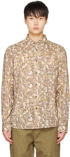 Isabel Marant Floral-print Cotton Shirt In 67ki Khaki