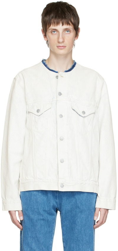 Maison Margiela Jacket In White Crak