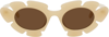 LOEWE BEIGE FLOWER SUNGLASSES