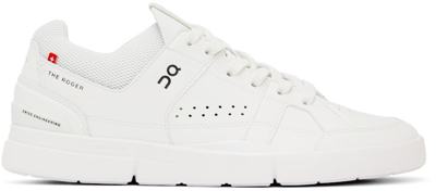On White 'the Roger Clubhouse' Sneakers In White/white