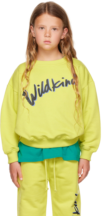Wildkind Kids Yellow Marius Sweatshirt In  Scribble Li