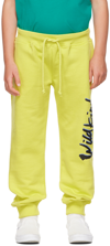 Wildkind Kids Yellow Patti Lounge Pants In  Scribble Li