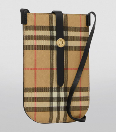 Burberry Vintage Check Anne Phone Case In Beige