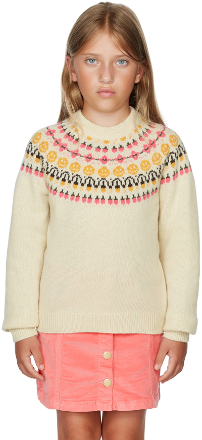 Molo Kids Beige Gretchen Sweater In Ivory