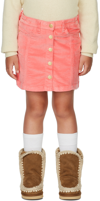 Molo Kids Pink Bera Denim Skirt In 8546 Petals
