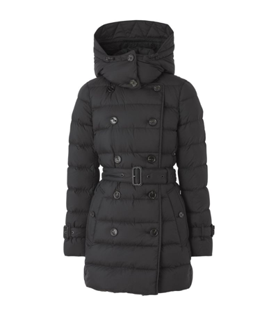 Burberry Down-filled Detachable Hood Puffer Jacket In Black
