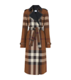 BURBERRY COTTON CHECK TRENCH COAT