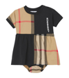 BURBERRY KIDS CHECK DRESS AND BLOOMERS SET