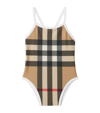 BURBERRY KIDS VINTAGE CHECK SWIMSUIT