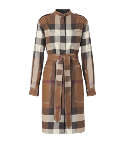 BURBERRY CHECK SHIRT DRESS