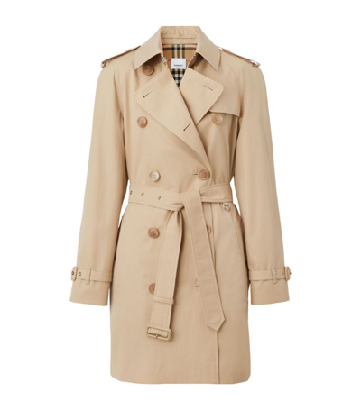 Burberry The Long Waterloo Heritage Trench Coat In Beige