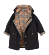 BURBERRY QUILTED HOODED COAT (3-14 YEARS)