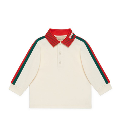 Gucci Babies' Kids Web Stripe Polo Shirt (3-36 Months)