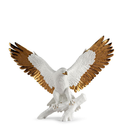 Lladrò Porcelain Freedom Eagle Figure In Multi