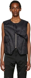 HELIOT EMIL BLACK QUILTED DOWN VEST