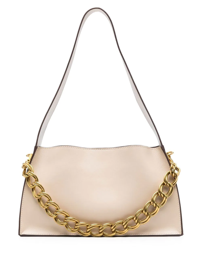 Manu Atelier Kesme Leather Shoulder Bag In Neutrals