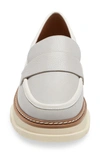 Linea Paolo Minka Loafer In Light Grey Leather